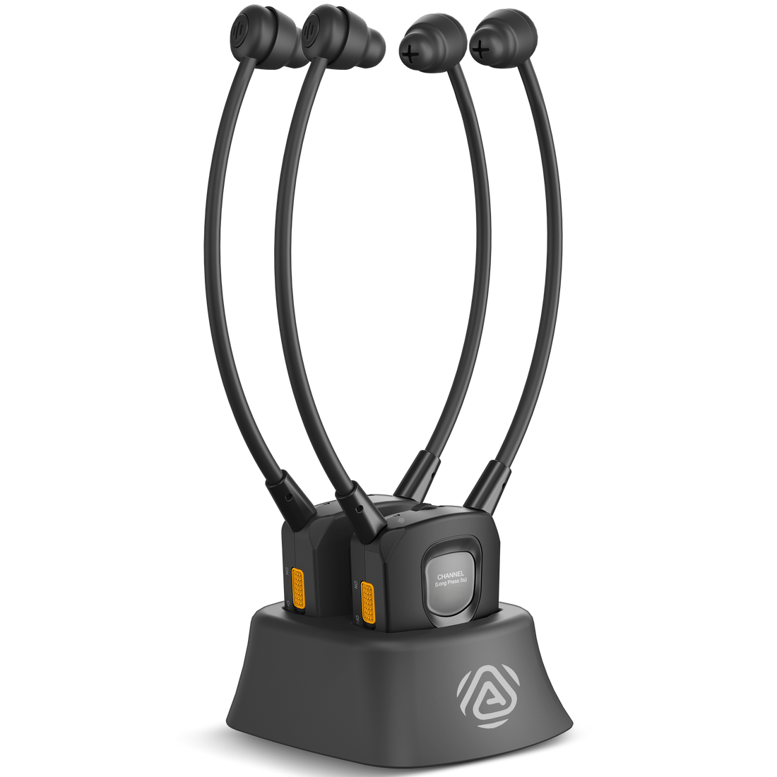 AuraBand 2-Pack Auracast Wireless Earbuds for Seniors. Assistive Listening for Public Venues. Clear Auracast broadcast audio in churches, nursing homes, senior centers, clinics, and community events.