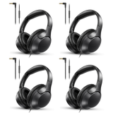 4-Pack Wired Over-Ear Headphones