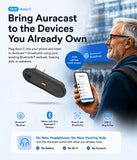 Aura C 3-Pack
Auracast USB-C Phone Receivers for phone Plug and play . Users can listen through their own Bluetooth earbuds, headphones, MFi / ASHA hearing aids, or phone speaker.