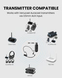FreeMic W Wireless Headset Microphone System compatible with Auracast transmitters and 3.5 mm input systems easy setup for classrooms, presentations, and small venues.