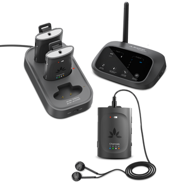 Audiplex M3 Multi-Channel Devices for Churches and Classrooms, up to 328ft range for venues serving 300 people.