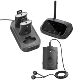 Audiplex M3 Multi-Channel Assistive Listening Device for church and classroom use with transmitter and receivers.