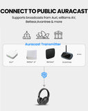 AuraPlex X2 Auracast Group Listening System. Connects to public Auracast broadcasts and works with compatible systems from Auri, Bettear, Williams AV, Avantree, and other Auracast-enabled devices.