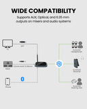 AuraPlex H4 Auracast System for small venues, training, and group listening, widely compatible with optical and AUX outputs.