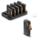 AuraView 10-Pack AuraView Auracast Receiver with OLED Display Assistive Listening Devices for Church, Conference, Theater, Senior Centers