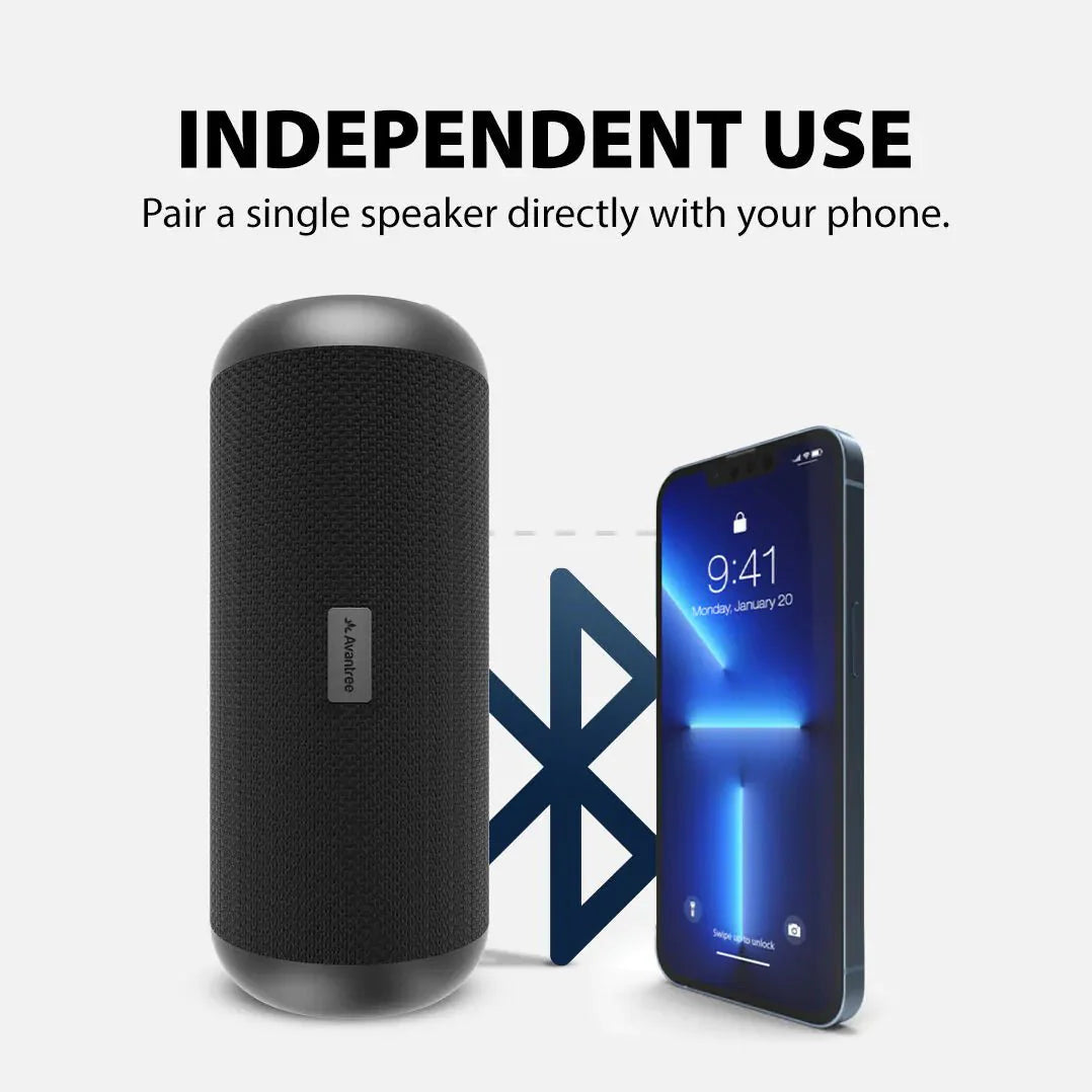 Harmony 2 Multi-Room Wireless Speaker System for home and events with independent sinlge Bluetooth pairing for phone and personal use.