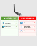 DG60 Aura USB-A Auracast Venue Transmitter for laptops and desktops with long-range connectivity for auracast headphones, hearing aids, receivers.