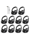 10-Pack Wired Over-Ear Headphones