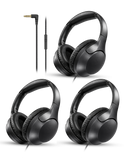 Pack de 3 écouteurs supra-auriculaires filaires