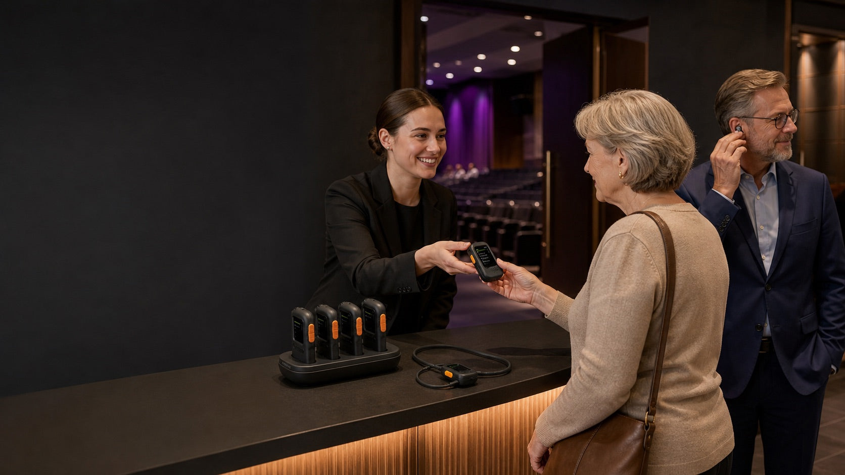 Auracast receivers for assistive listening