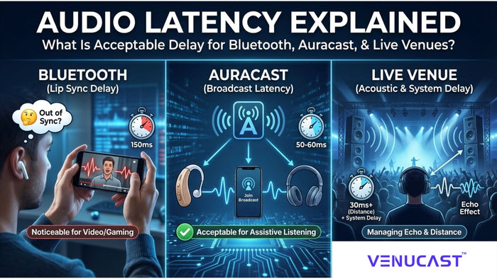 Audio Latency Explained: What Is Acceptable Audio Delay for Bluetooth, Auracast, and Live Venues?