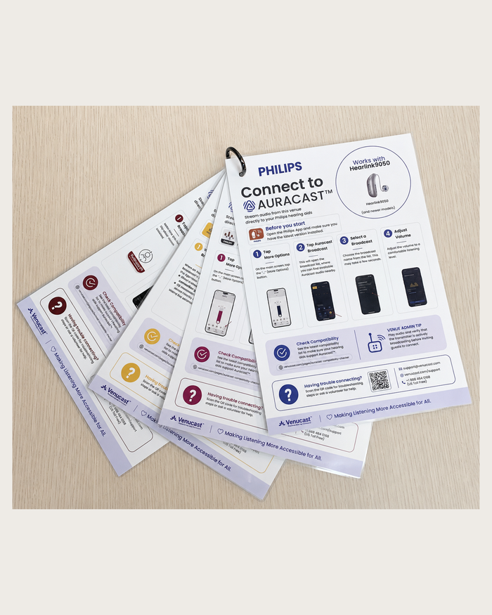 Auracast Hearing Aid Connection Guide