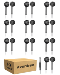 10-Pack Wired earbuds