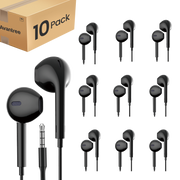 10-Pack Wired earbuds for Auraclip receivers.