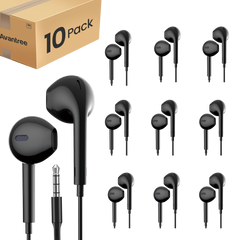 10-Pack Wired earbuds