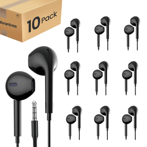 10-Pack Wired earbuds
