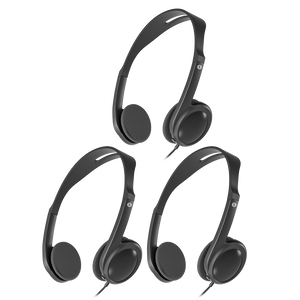 3-Pack Wired On-ear Headphones