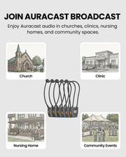 39091 Auracast Assistive Listening Kit for Churches, Clinic, Nursing Home, Community Events  & Public Venues