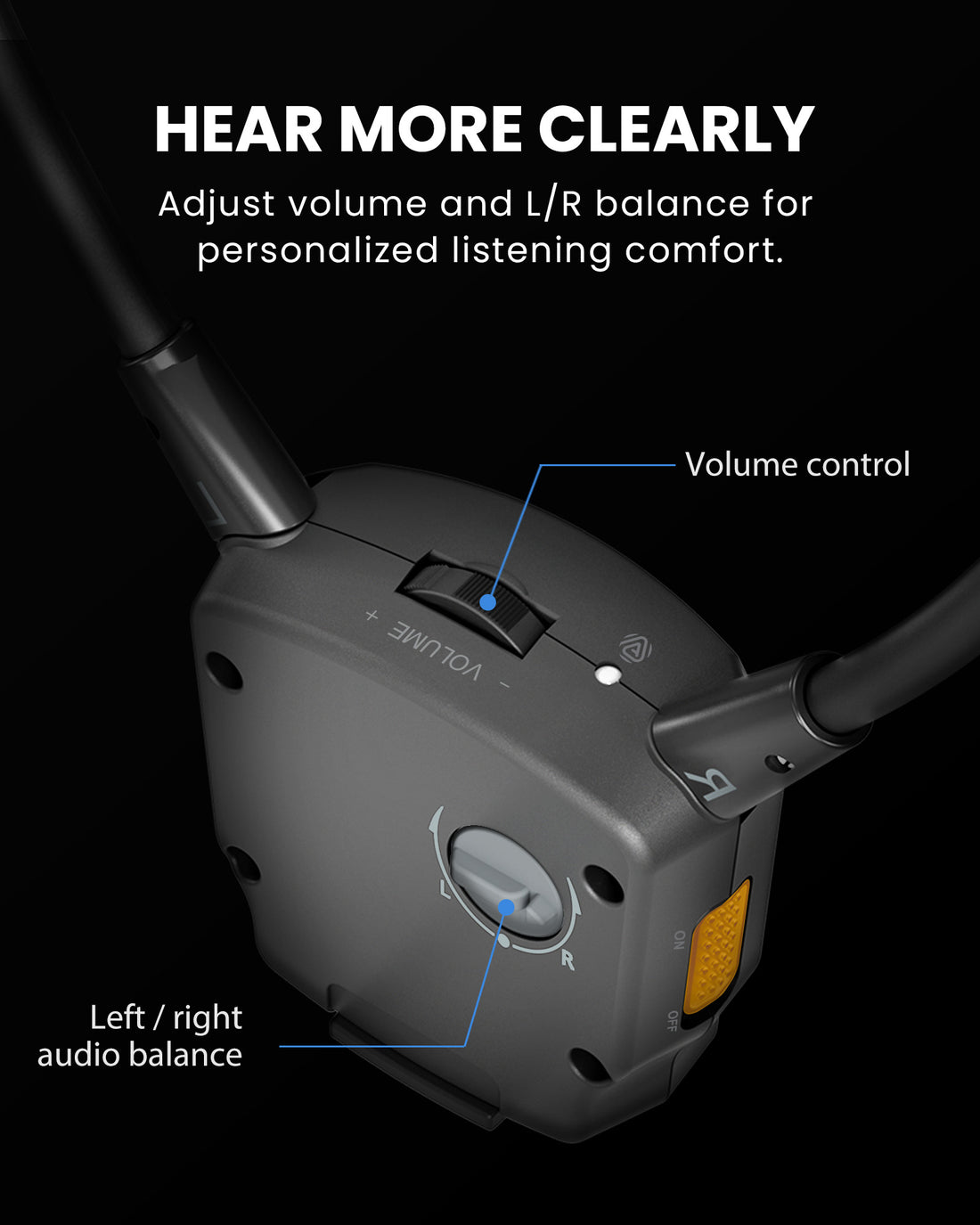 39091 Auracast Assistive Listening Kit for Churches & Public Venues, personalized volume and left/right balance for clearer, comfortable listening.