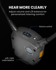39091 Auracast Assistive Listening Kit for Churches & Public Venues, personalized volume and left/right balance for clearer, comfortable listening.