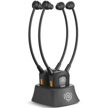 AuraBand 2-Pack Auracast Wireless Earbuds for Seniors. Assistive Listening for Public Venues. Clear Auracast broadcast audio in churches, nursing homes, senior centers, clinics, and community events. 