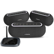 Harmony A2 Auracast Multi-Room Venue Speaker System Enhanced Sound.  Synchronized sound across large spaces for conference rooms, showrooms, restaurants, retail spaces, and event halls.