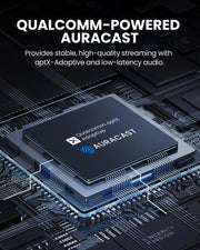 Harmony A2 Solo LE Audio Auracast Venue Speaker for TV, bedrooms, and small venues with,, aptX Adaptive, stable, low-latency streaming.