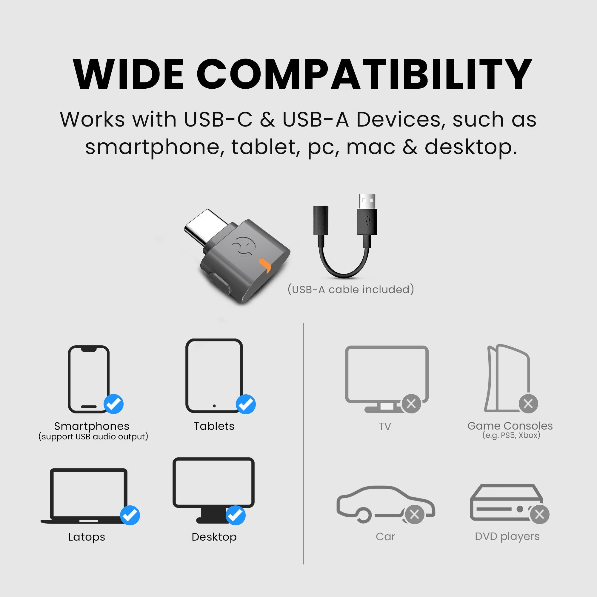 C82 Aura | USB Auracast Audio Transmitter Adapter