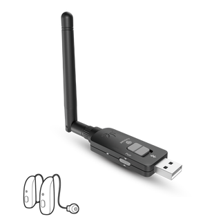 DG60 Aura USB-A Auracast Venue Transmitter for PCs with long-range group listening, for classrooms and training with hearing aids, headphones, receivers.