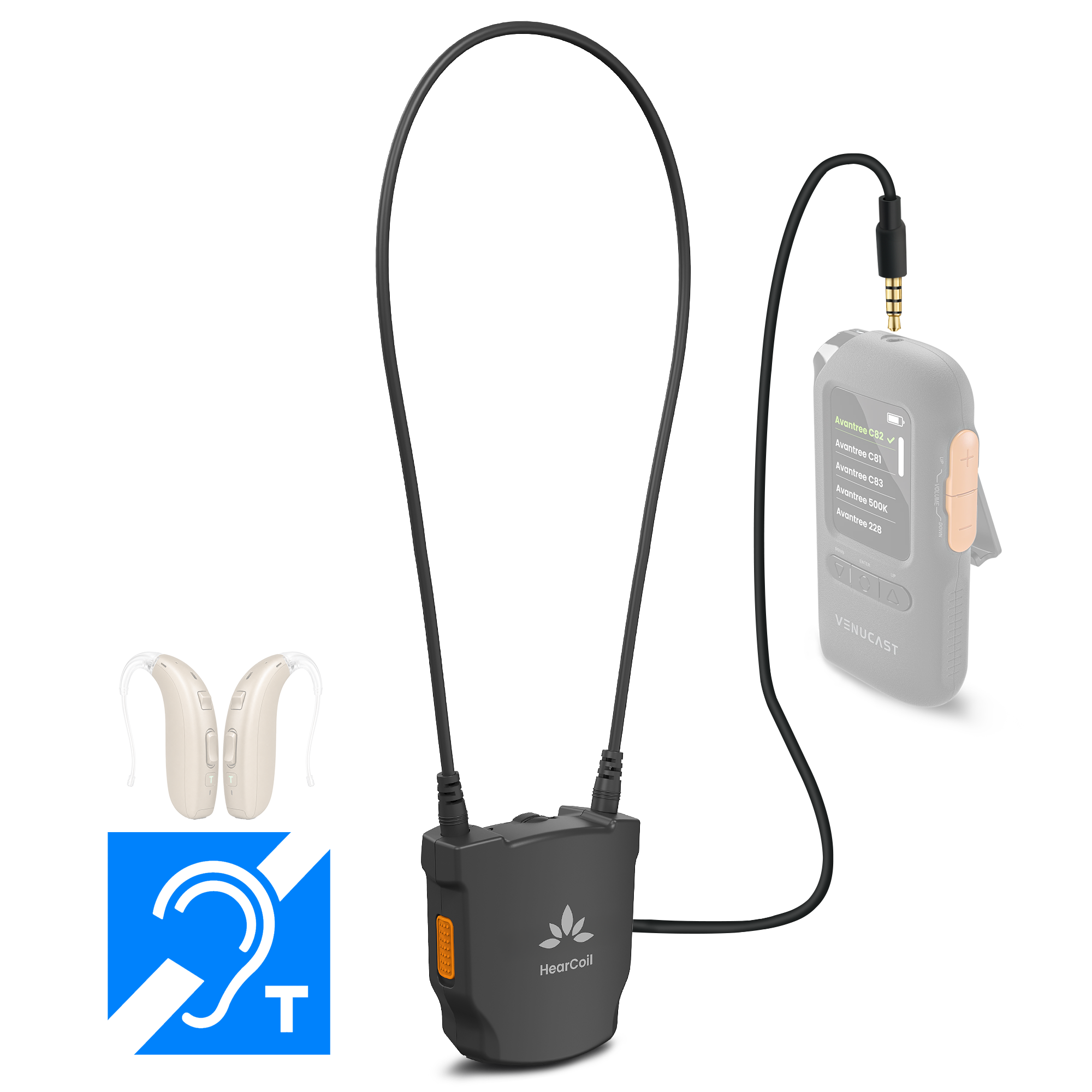 Passive Neckloop for Telecoil Hearing Aids & Audio Receivers | Avantree ...