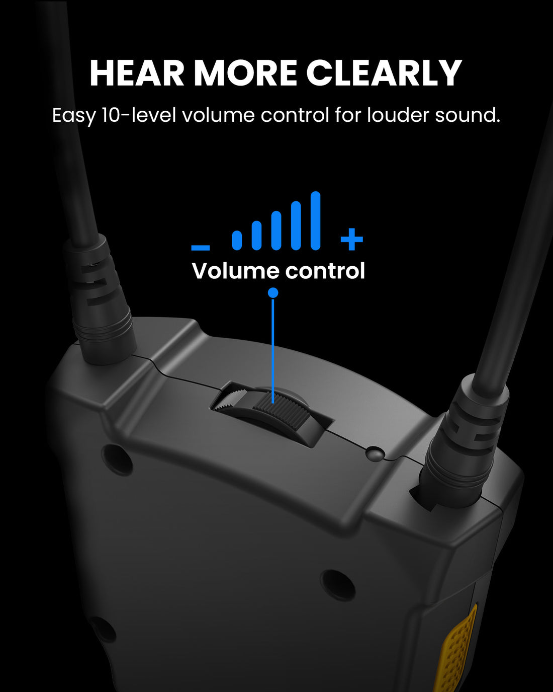 HearCoil Passive Neckloop for Telecoil Hearing Aids & Audio Receivers with 10-level volume control for louder sound.