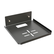 Wall shelf for secure transmitter placement with stable, and neatly installation wall setup.