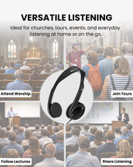 3-Pack Wired On-ear Headphones