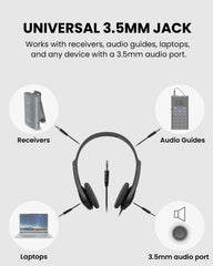 3-Pack Wired On-ear Headphones