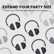 Quartet-Extra additional pair of 2.4G wireless headphones for Quartet, Duet, and Audiplex with expandable system up to 100 headphones.