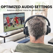 Quartet-Extra additional pair of 2.4G wireless headphones for Quartet, Duet, and Audiplex systems with EQ modes for balanced sound and clear voice.