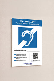 Church Deployment Pack A3 Auracast personal hearing signage poster