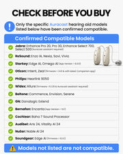 AuraPlex X14 Pro Auracast Group Listening for churches, classrooms, and events, compatible with Auracast hearing aids; not listed are not compatiblie.