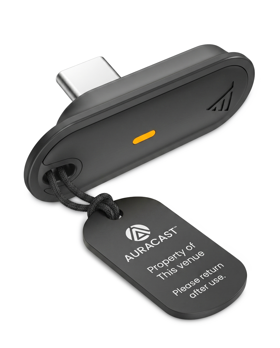 Aura C BYOD Auracast Receiver for Phones, Use Bluetooth Headphones & Hearing Aids for Venues, Churches & Assistive Listening