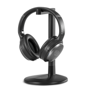 Eon Aura T Premium Auracast headphones with ANC, 60-hour playtime, replaceable parts, and a charging dock.