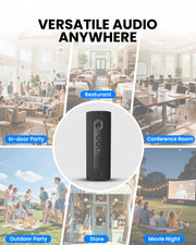 Harmony A1 Solo Auracast speaker with Bluetooth, ideal for restaurants, conference rooms, outdoor parties, movie nights, store and small venues