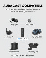 Harmony A1 Solo Auracast speaker with Bluetooth for homes, cafés, and small venues. Compatible with Avantree auracast transmitters, and ecosystem systems.