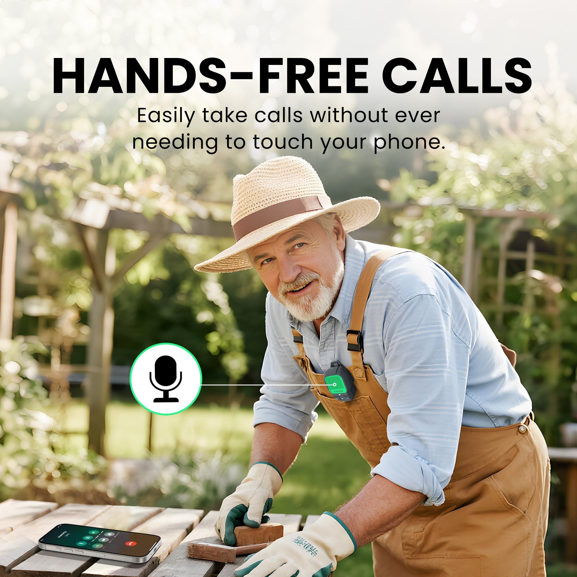 ShareCast Solo
Auracast wireless speaker 
Hands-free speaker for phone calls . 
Take calls without need to touch your phone 
