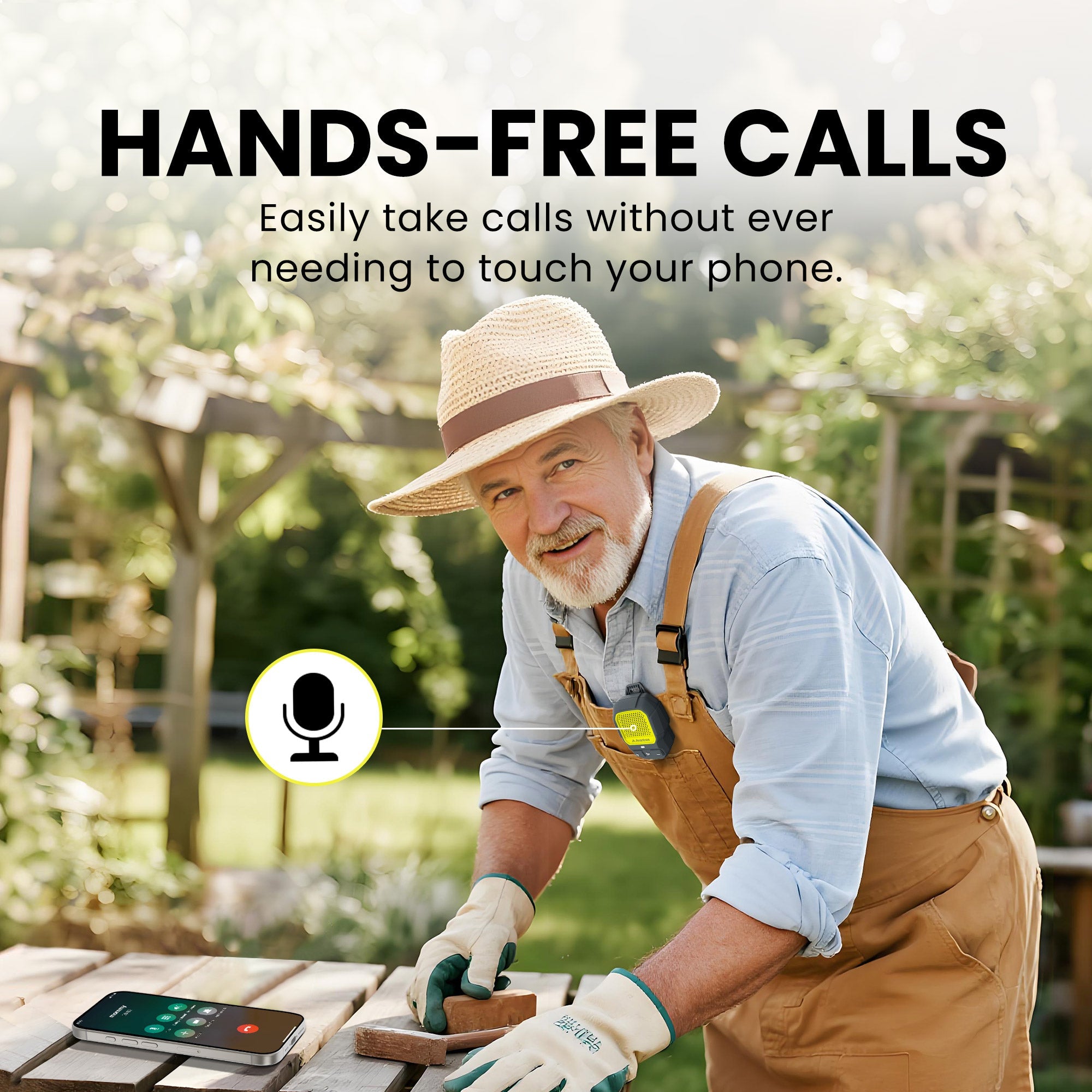 ShareCast Solo
Auracast wireless speaker 
Hands-free speaker for phone calls . 
Take calls without need to touch your phone 
