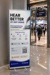 Venue Auracast Roll-Up Banner with Stand