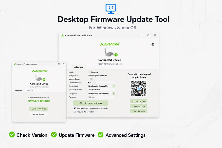 Desktop Firmware Update Tool for Windows and macOS